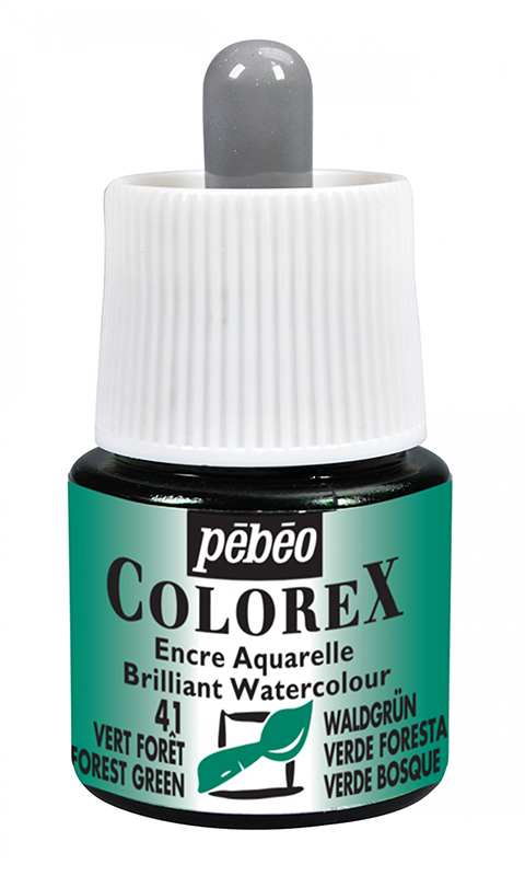 Image of Tusch Pebeo Colorex Ink 45ml Forest Green 041 (5F) 341041 3167863410418