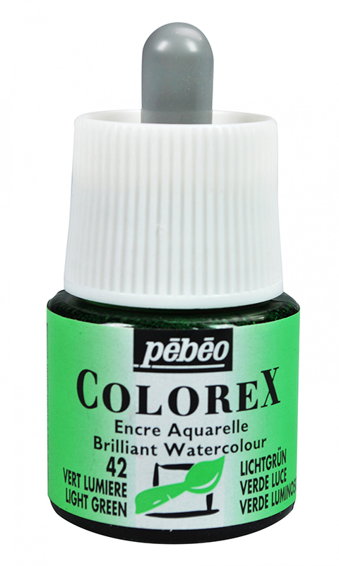 Image of Tusch Pebeo Colorex Ink 45ml Light Green 042 (5F) 341042 3167863410425