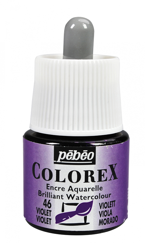 Image of Tusch Pebeo Colorex Ink 45ml Violet 046 (5F) 341046 3167863410463