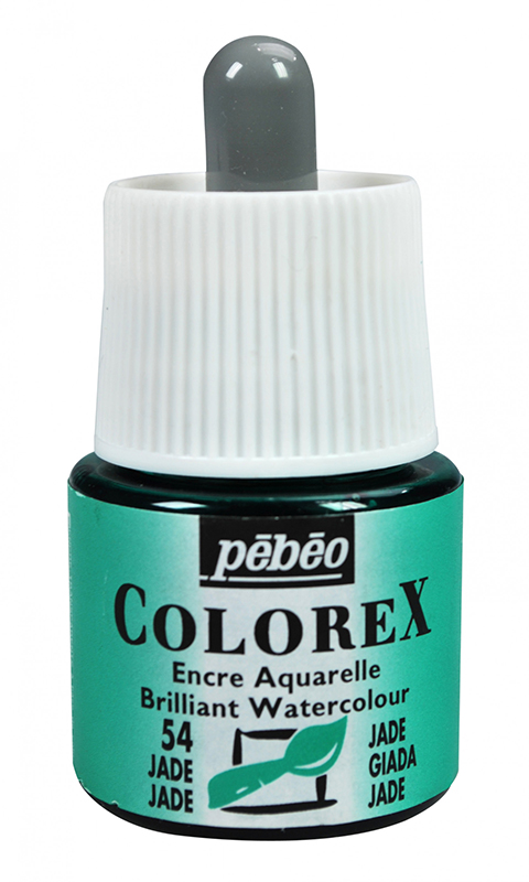 Image of Tusch Pebeo Colorex Ink 45ml Jade 054 (5F) 341054 3167863410548