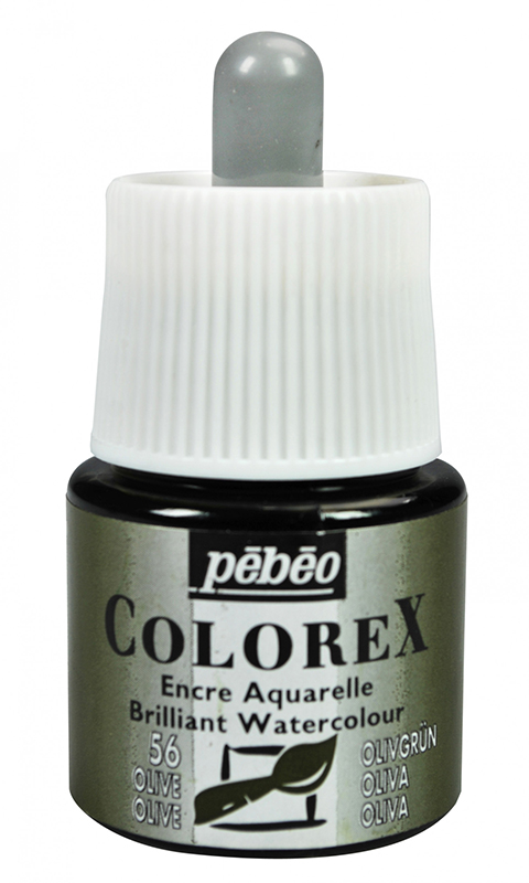 Image of Tusch Pebeo Colorex Ink 45ml Olive 056 (5F) 341056 3167863410562