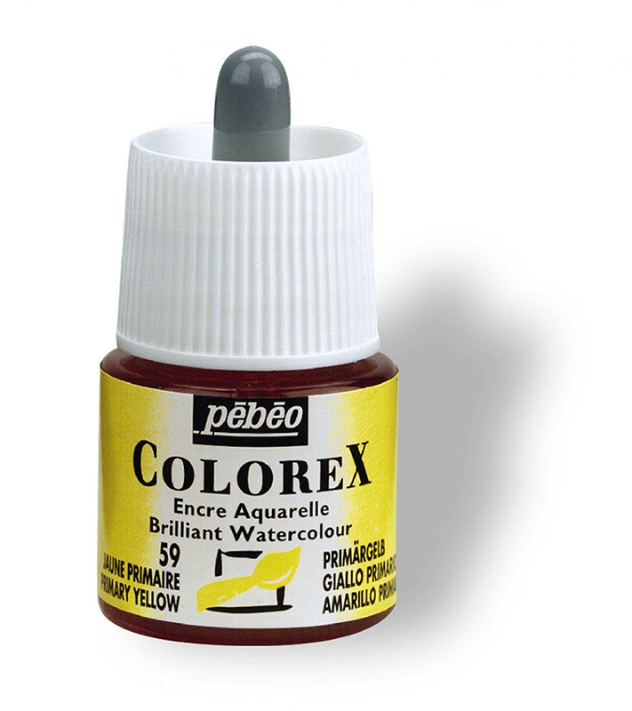 Image of Tusch Pebeo Colorex Ink 45ml Primary Yellow 059 (5F) 341059 3167863410593