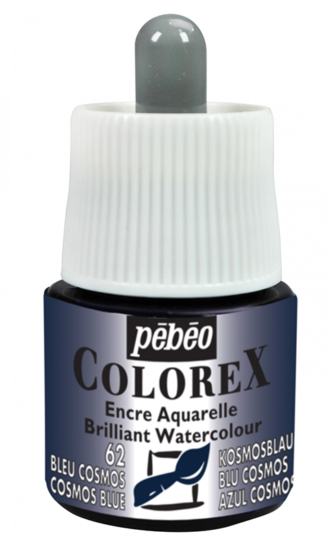 Image of Tusch Pebeo Colorex Ink 45ml Cosmos Blue 062 (5F) 341062 3167863410623