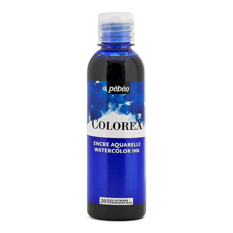 Image of Tusch Pebeo Colorex Ink 250ml Ultramarine Blue 008 (5F) 417120 3167864171202