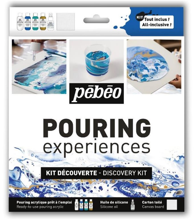 Image of Pouringset PEBEO Discovery Kit Pouring 4X59ml + Silicone 50ml (4F) 524602 3167865246022