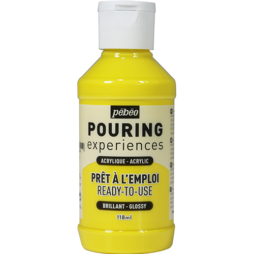 Image of Pouringfärg PEBEO Experiences 118ml Primary Yellow (4F) 524611 3167865246114
