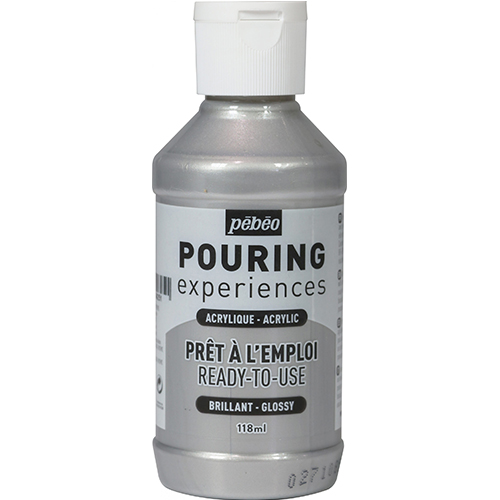 Image of Pouringfärg PEBEO Experiences 118ml Silver (4F) 524625 3167865246251