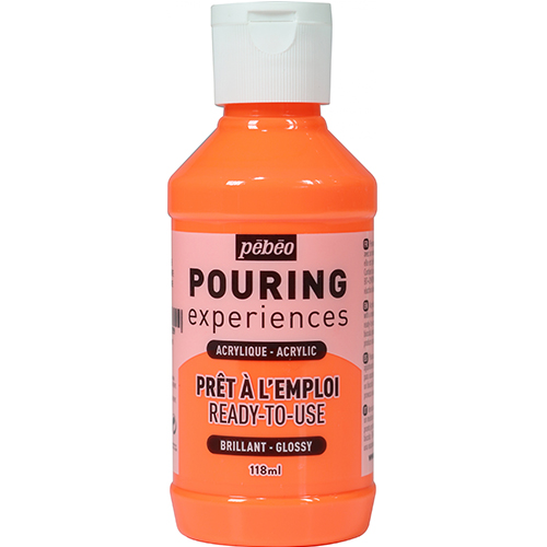 Image of Pouringfärg PEBEO Experiences 118ml Fluorescent Orange (4F) 524629 3167865246299