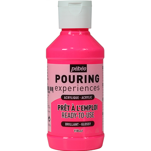 Image of Pouringfärg PEBEO Experiences 118ml Fluorescent Pink (4F) 524630 3167865246305