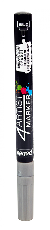 Image of Oljebaserad Marker Pebeo 4ARTIST MARKER 2 MM RONDE ARGENT 580070 3167865800705