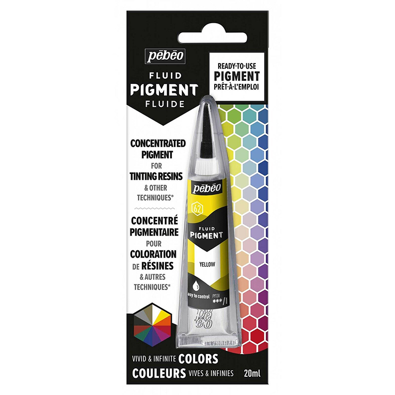 Image of Pigment Pebeo Fluid Resin Tint 20ml Yellow 662 (3F) 650662 3167866506620