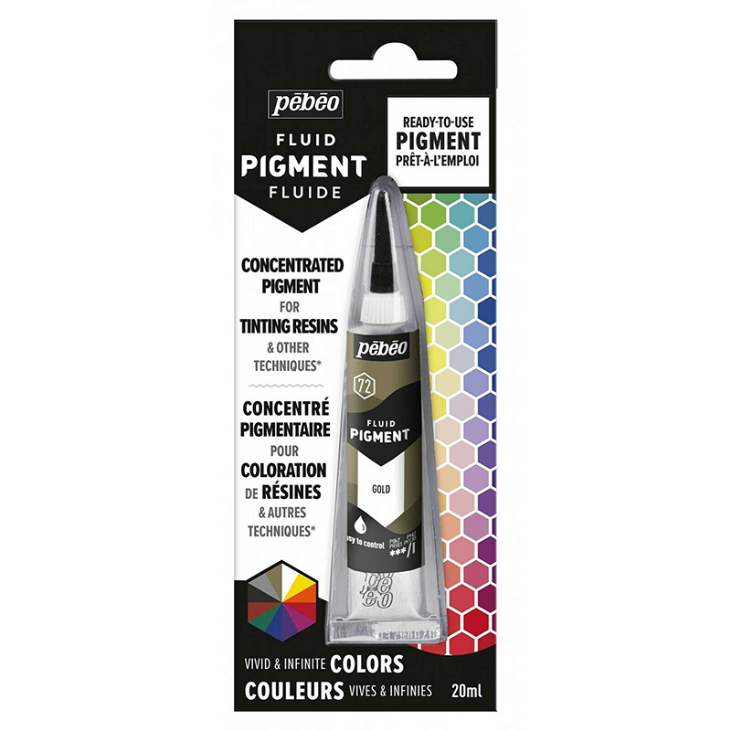 Image of Pigment Pebeo Fluid Resin Tint 20ml Gold 672 (3F) 650672 3167866506729