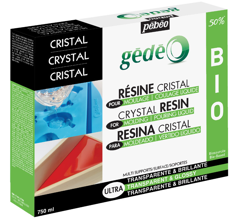 Image of Resin Epoxi Pebeo Crystal Resin Biorganic kit 750ml 766143 3597587661436