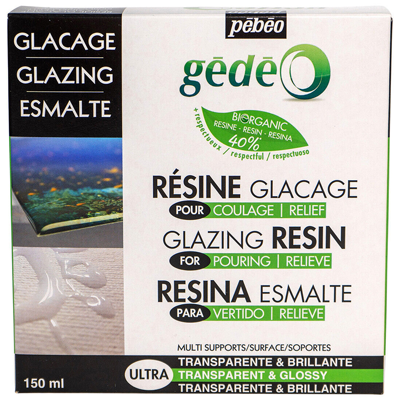 Image of Resin Epoxi Pebeo Glazing BIO Resin kit 300ml 766182 3597587661825