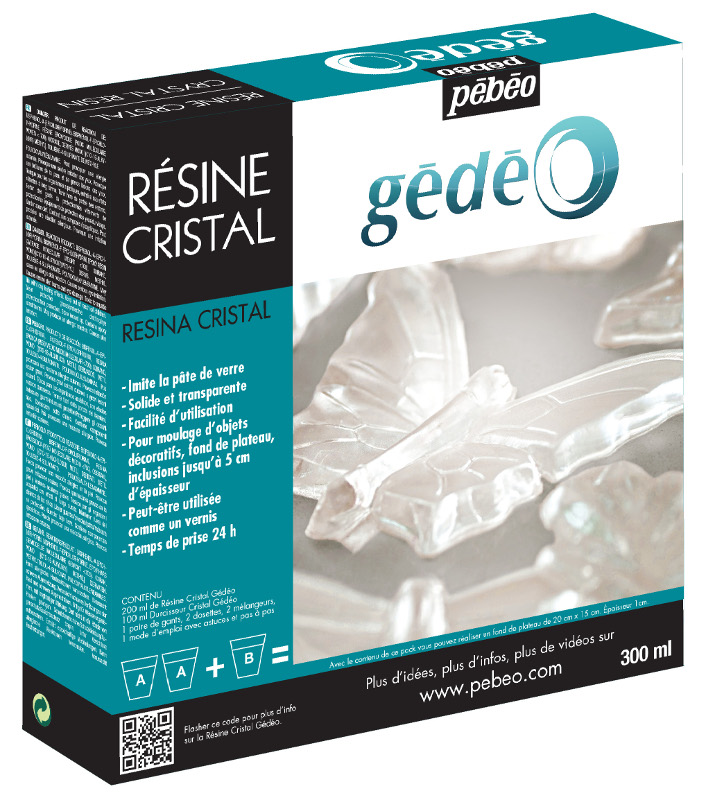 Image of Resin Epoxi Pebeo Crystal Resin kit 300ml 766334 3597587663348