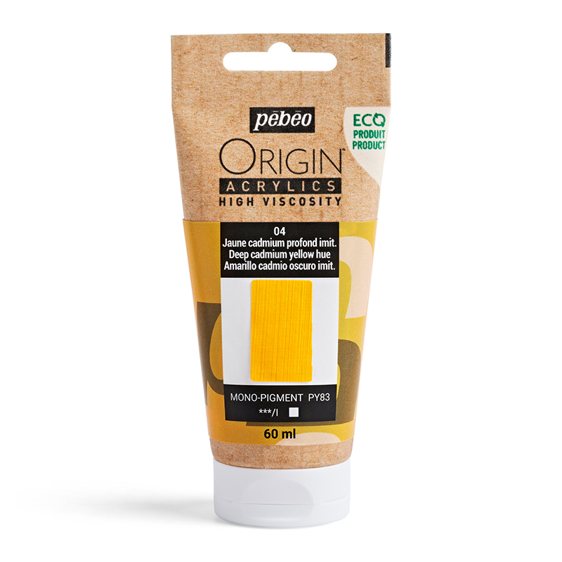 Image of Akrylfärg Pebeo ORIGIN  60 ML DEEP CADMIUM YELLOW HUE (5F) 817004 3167868170041