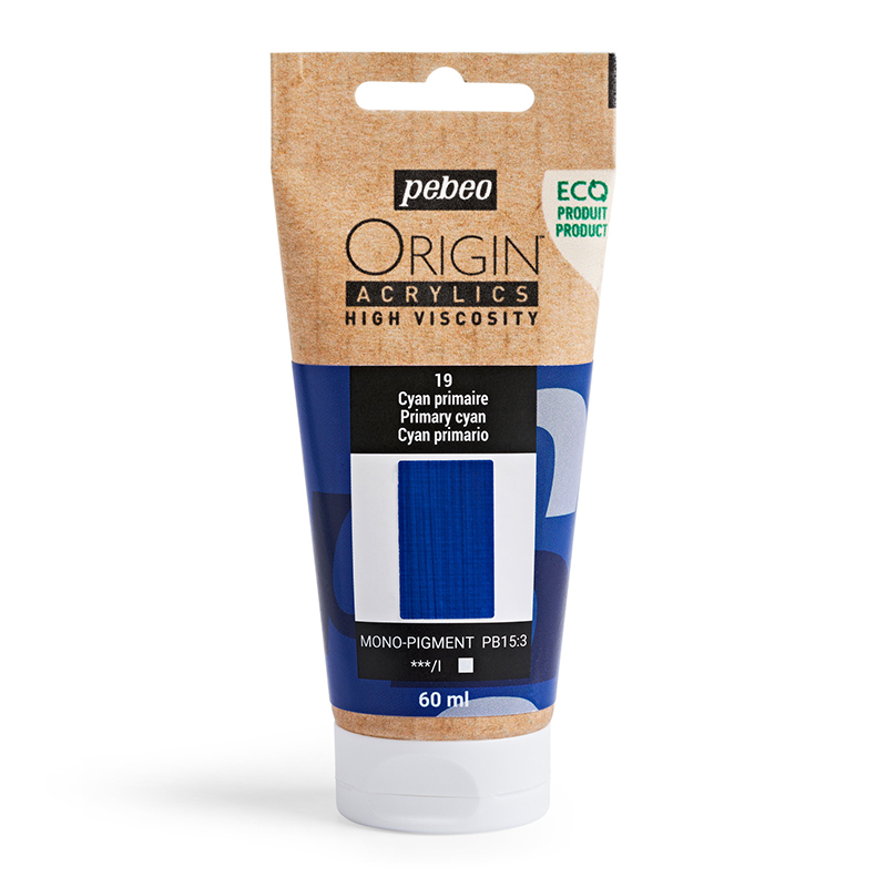 Image of Akrylfärg Pebeo ORIGIN  60 ML PRIMARY CYAN (5F) 817019 3167868170195