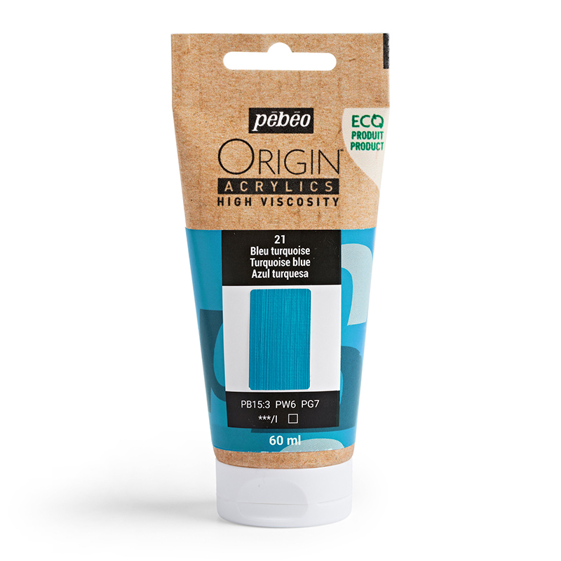 Image of Akrylfärg Pebeo ORIGIN  60 ML TURQUOISE BLUE (5F) 817021 3167868170218