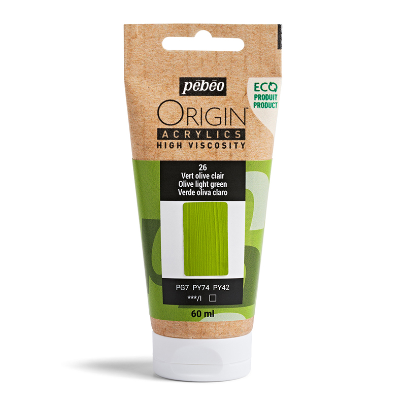 Image of Akrylfärg Pebeo ORIGIN  60 ML OLIVE LIGHT GREEN (5F) 817026 3167868170263