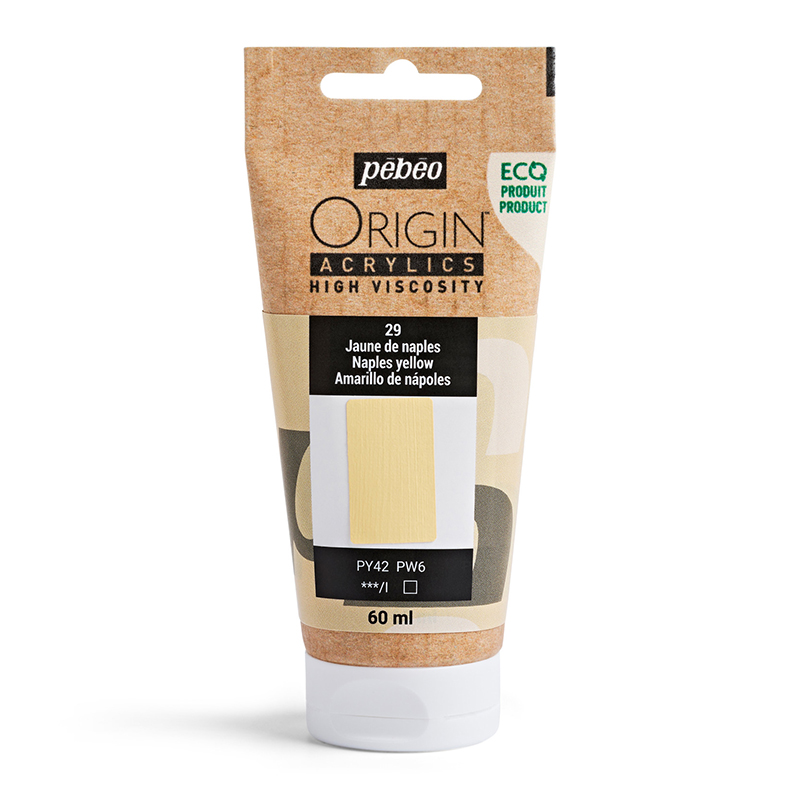 Image of Akrylfärg Pebeo ORIGIN  60 ML NAPLES YELLOW (5F) 817029 3167868170294