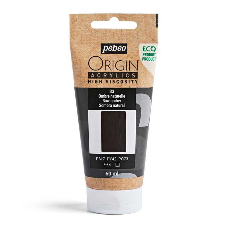 Image of Akrylfärg Pebeo ORIGIN  60 ML RAW UMBER (5F) 817033 3167868170331