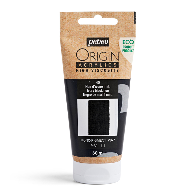 Image of Akrylfärg Pebeo ORIGIN  60 ML IVORY BLACK HUE (5F) 817040 3167868170409