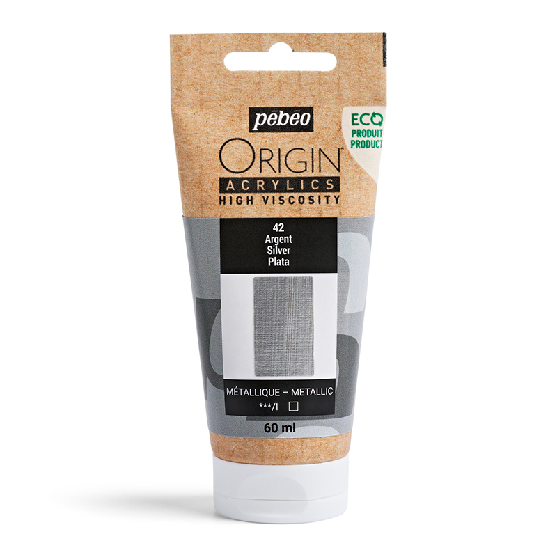 Image of Akrylfärg Pebeo ORIGIN  60 ML SILVER (5F) 817042 3167868170423