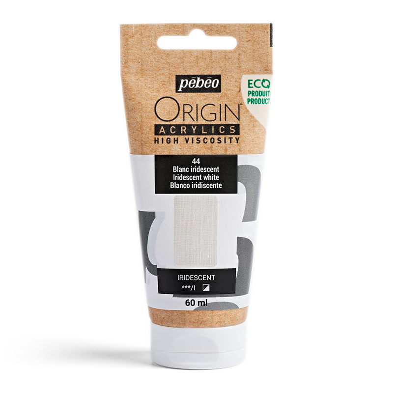 Image of Akrylfärg Pebeo ORIGIN  60 ML IRIDESCENT WHITE (5F) 817044 3167868170447