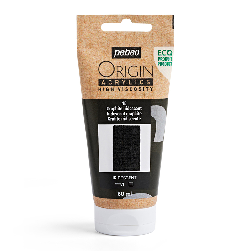 Image of Akrylfärg Pebeo ORIGIN  60 ML IRIDESCENT GRAPHITE (5F) 817045 3167868170454