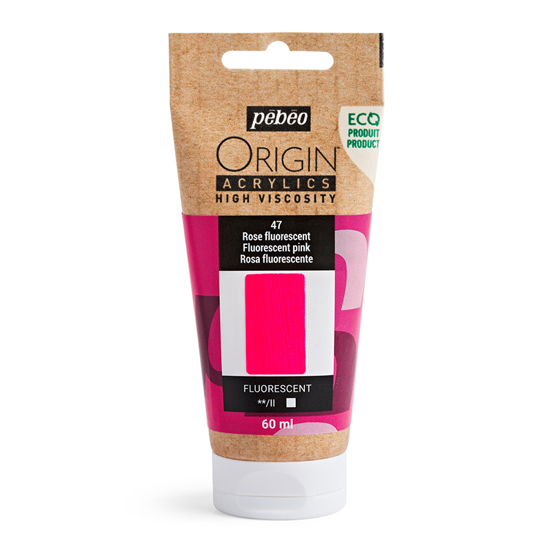 Image of Akrylfärg Pebeo ORIGIN  60 ML FLUORESCENT PINK (5F) 817047 3167868170478