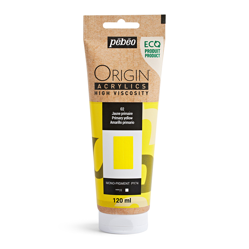 Image of Akrylfärg Pebeo ORIGIN  120 ML PRIMARY YELLOW (3F) 817102 3167868171024