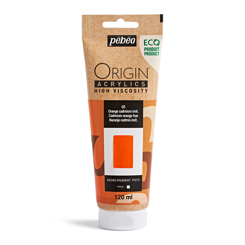 Image of Akrylfärg Pebeo ORIGIN  120 ML CADMIUM ORANGE HUE (3F) 817105 3167868171055