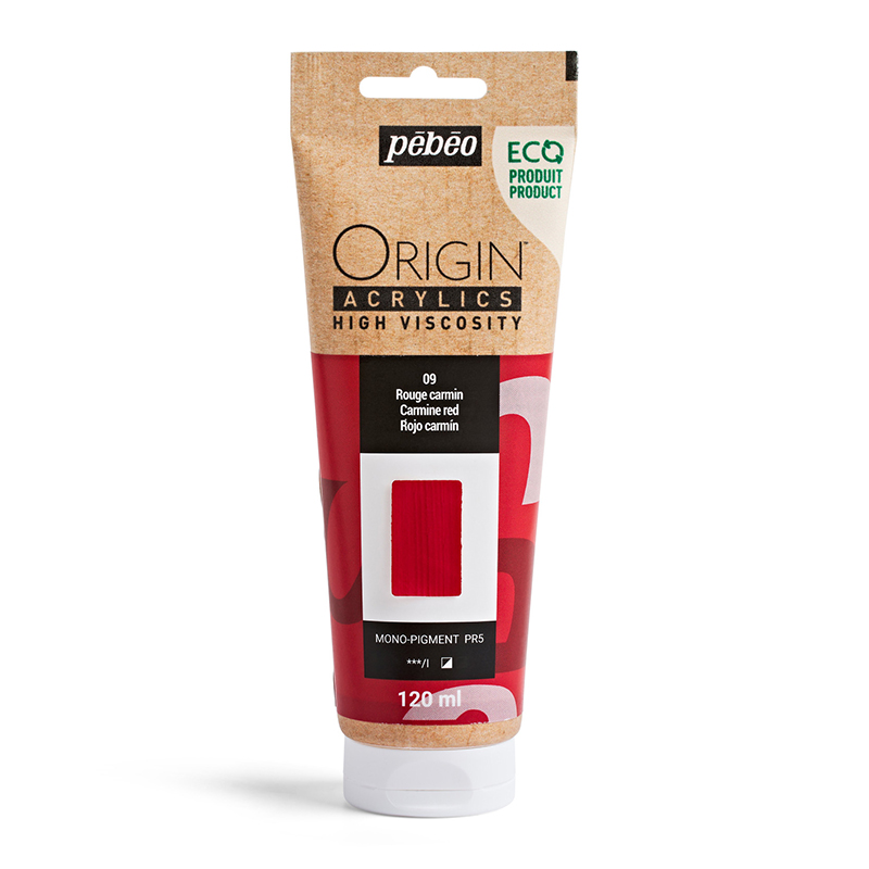 Image of Akrylfärg Pebeo ORIGIN  120 ML CARMINE RED (3F) 817109 3167868171093