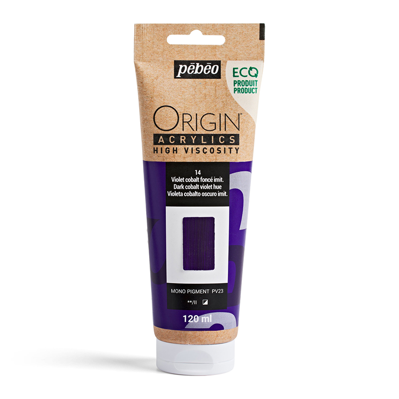 Image of Akrylfärg Pebeo ORIGIN  120 ML DARK COBALT VIOLET HUE (3F) 817114 3167868171147