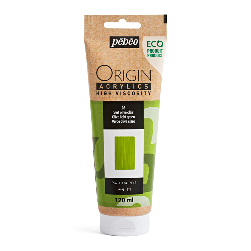 Image of Akrylfärg Pebeo ORIGIN  120 ML OLIVE LIGHT GREEN (3F) 817126 3167868171260