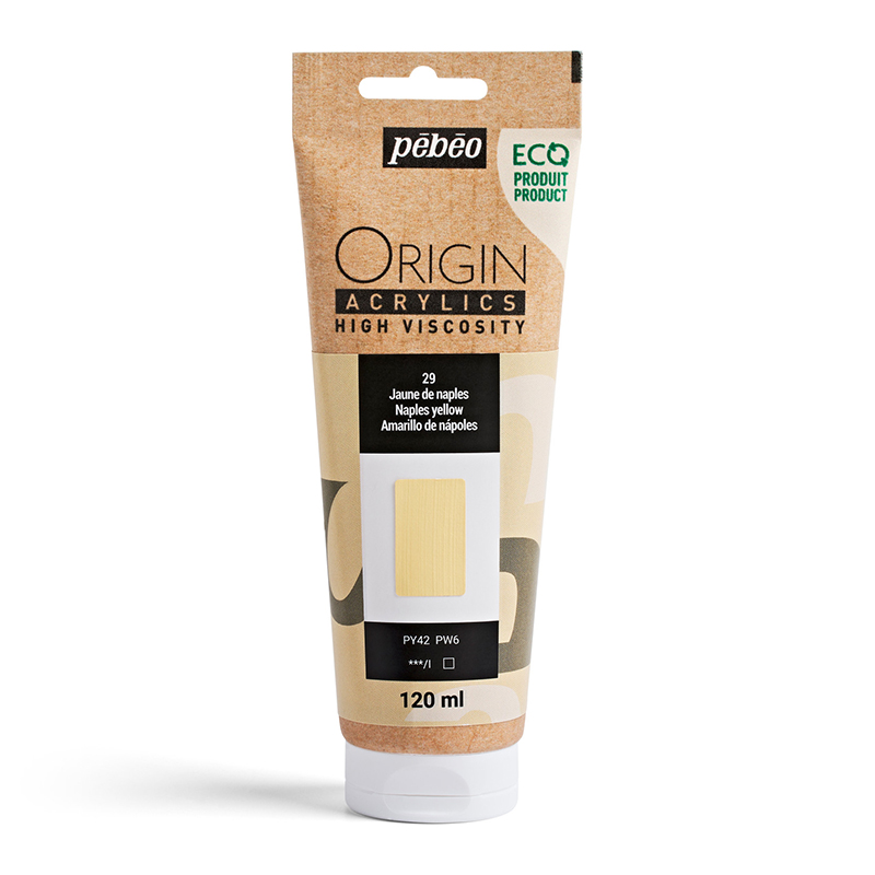 Image of Akrylfärg Pebeo ORIGIN  120 ML NAPLES YELLOW (3F) 817129 3167868171291