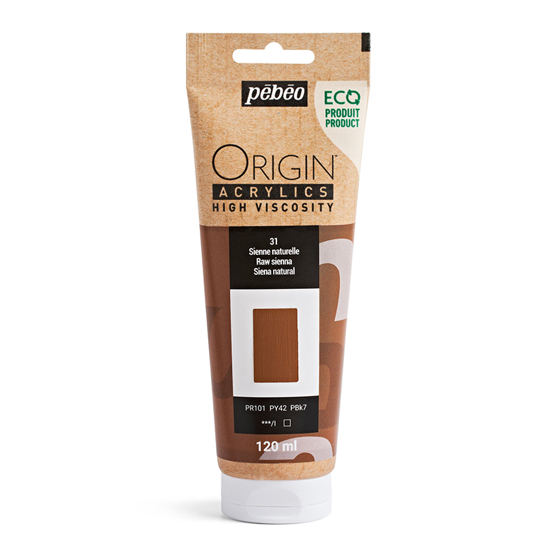 Image of Akrylfärg Pebeo ORIGIN  120 ML RAW SIENNA (3F) 817131 3167868171314