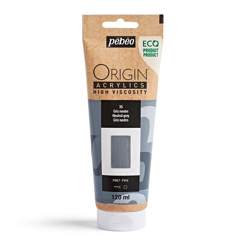 Image of Akrylfärg Pebeo ORIGIN  120 ML NEUTRAL GREY (3F) 817135 3167868171352