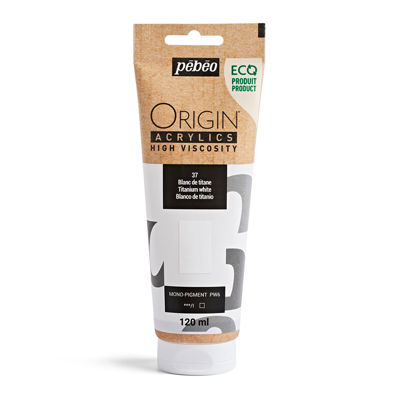 Image of Akrylfärg Pebeo ORIGIN  120 ML TITANIUM WHITE (3F) 817137 3167868171376