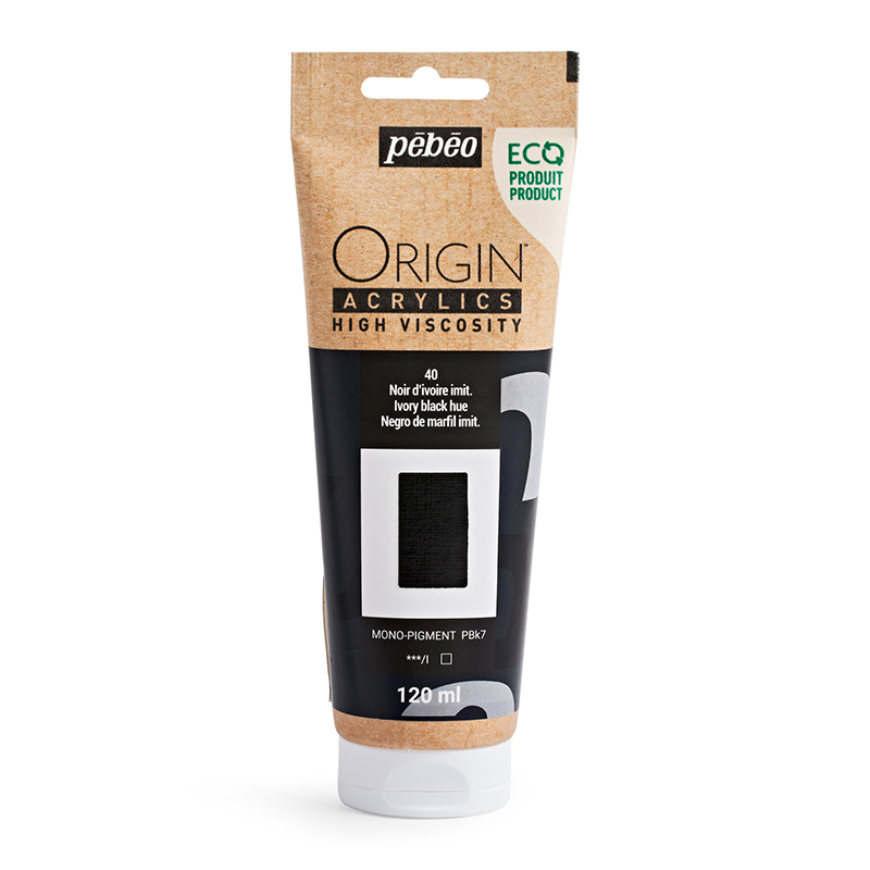Image of Akrylfärg Pebeo ORIGIN  120 ML IVORY BLACK HUE (3F) 817140 3167868171406