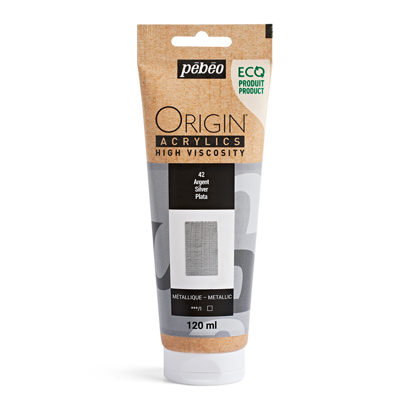Image of Akrylfärg Pebeo ORIGIN  120 ML SILVER (3F) 817142 3167868171420