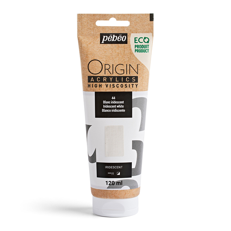 Image of Akrylfärg Pebeo ORIGIN  120 ML IRIDESCENT WHITE (3F) 817144 3167868171444