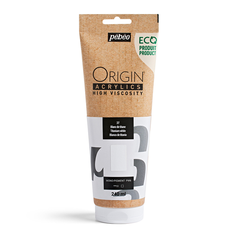 Image of Akrylfärg Pebeo ORIGIN  240 ML TITANIUM WHITE 817237 3167868172373