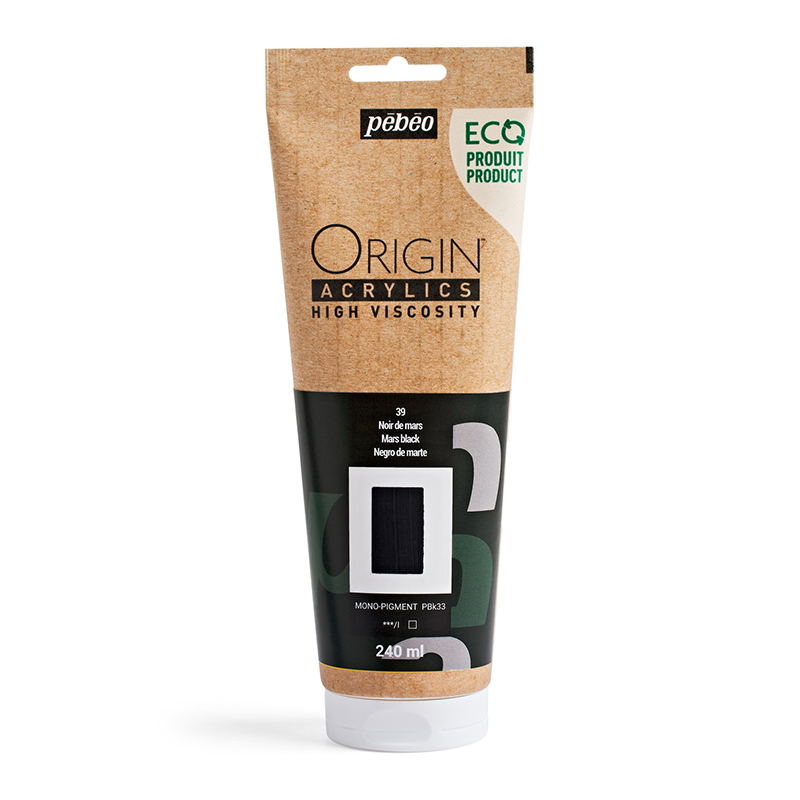 Image of Akrylfärg Pebeo ORIGIN  240 ML MARS BLACK 817239 3167868172397