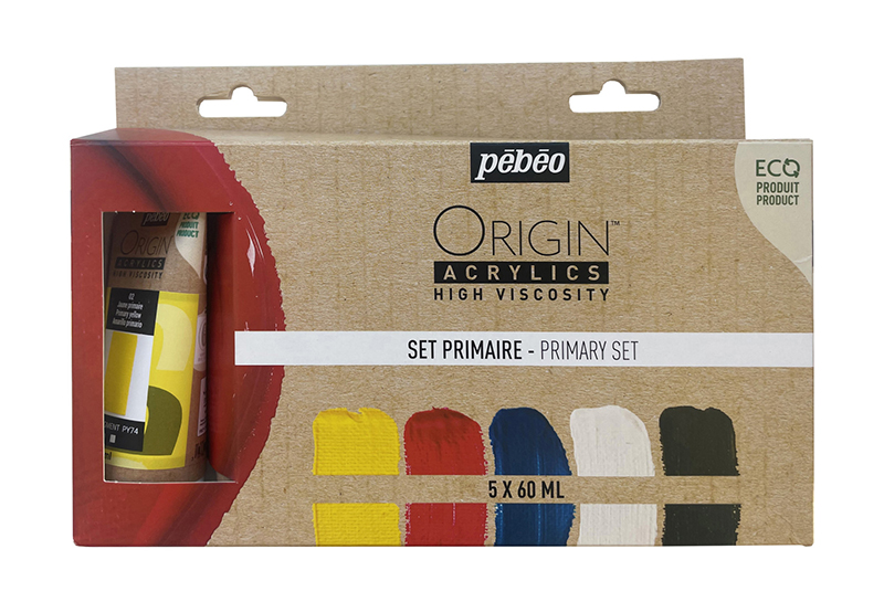Image of Akrylfärgset Pebeo ORIGIN 5 x 60 ML PRIMAIRE 817421 3167868174216