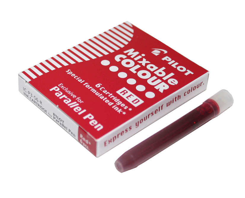 Image of Kalligrafi Pilot Parallel patron Röd 6st    IC-P3-S6-R P230365