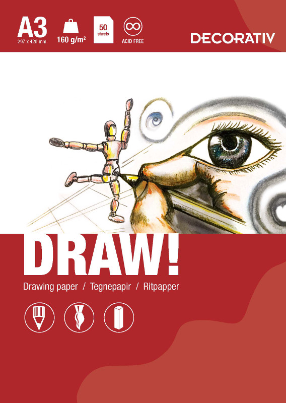 Image of Ritblock DRAW A3 297x420 160g 50ark 3140049 7021181472694