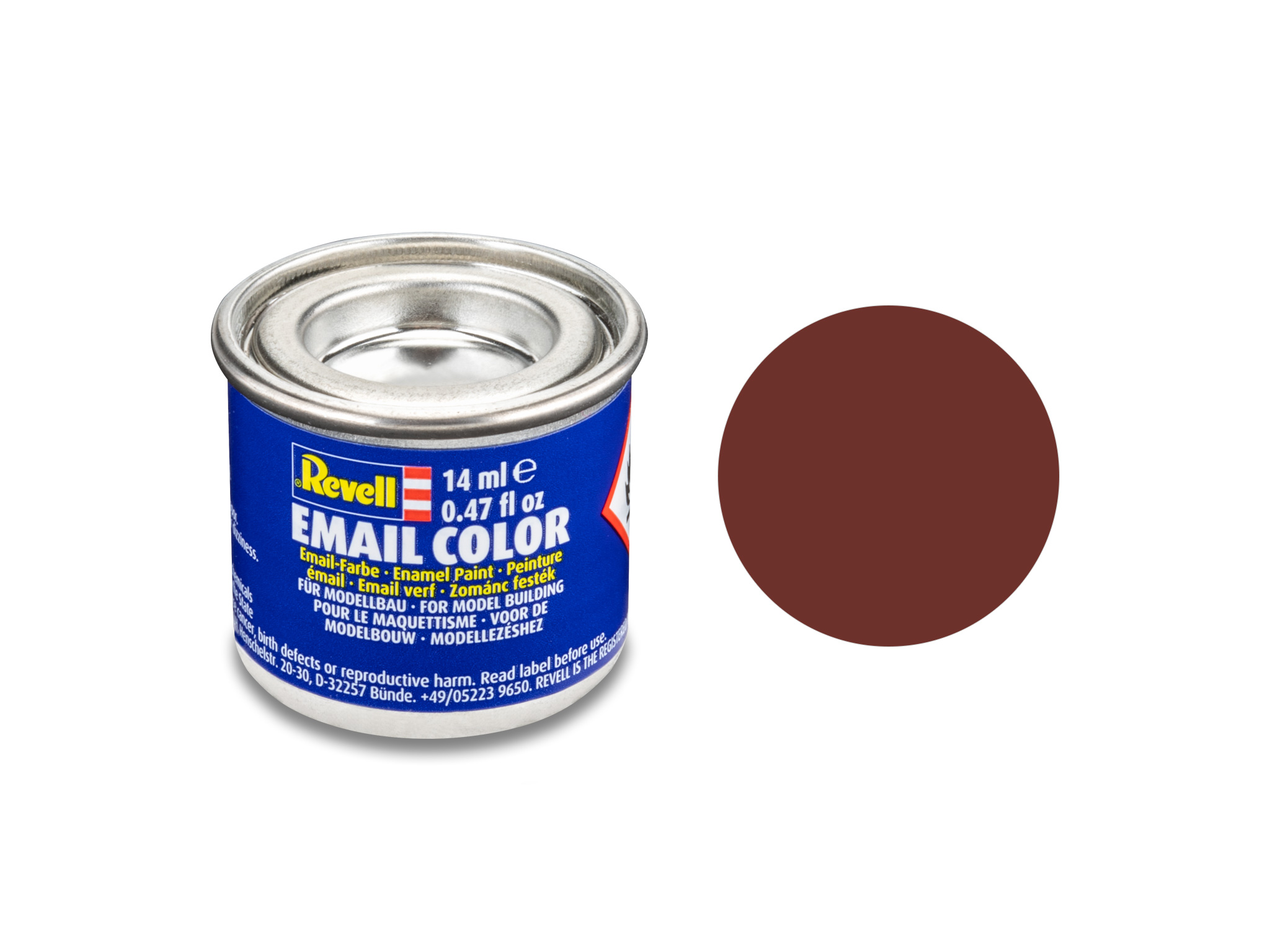 Image of Hobbyfärg Revell Enamel 14 ml. reddish brown, mat 632137 42022817