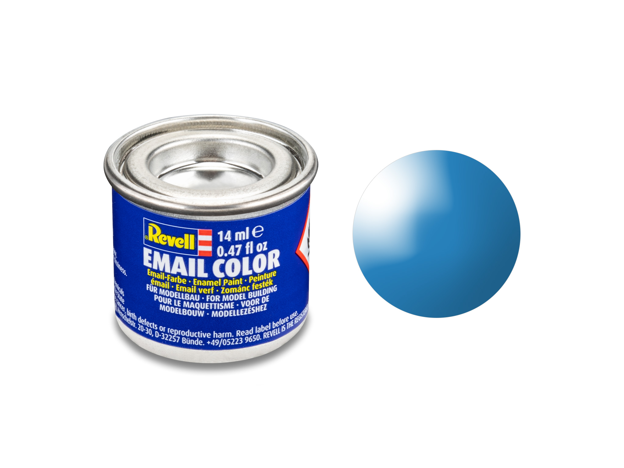 Image of Hobbyfärg Revell Enamel 14 ml. light blue gloss 632150 42022879