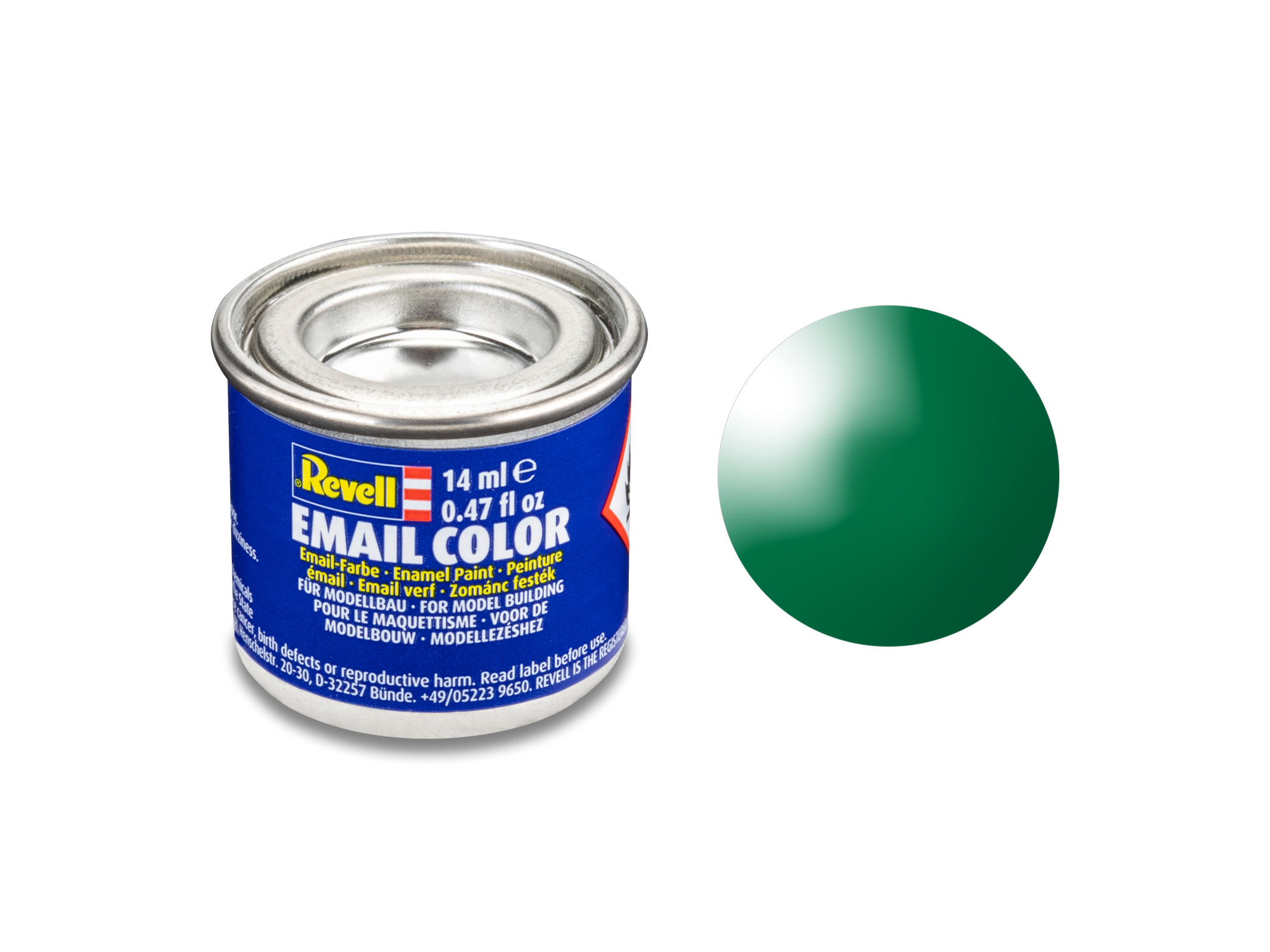 Image of Hobbyfärg Revell Enamel 14 ml. emerald green gloss 632161 42022954